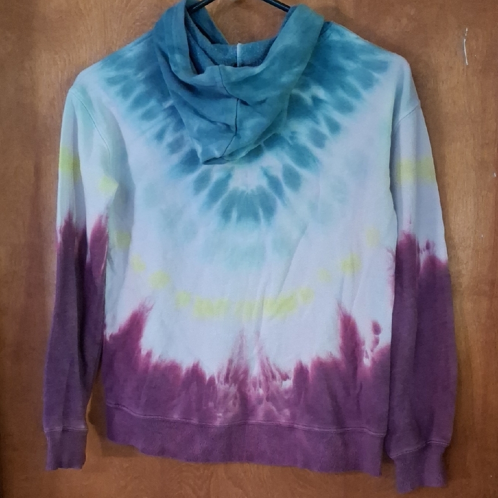 SO Tie-Dye Hoodie - Blue, Yellow, Purple - Picture 3 of 3